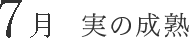 7月 実の成熟