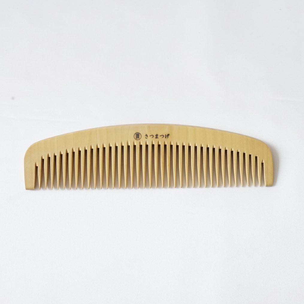 さつまつげ　つげ櫛 楽天市場】つげ櫛 さつまつげ 【とき櫛・細歯】4.5寸（約13.5cm） 薩摩