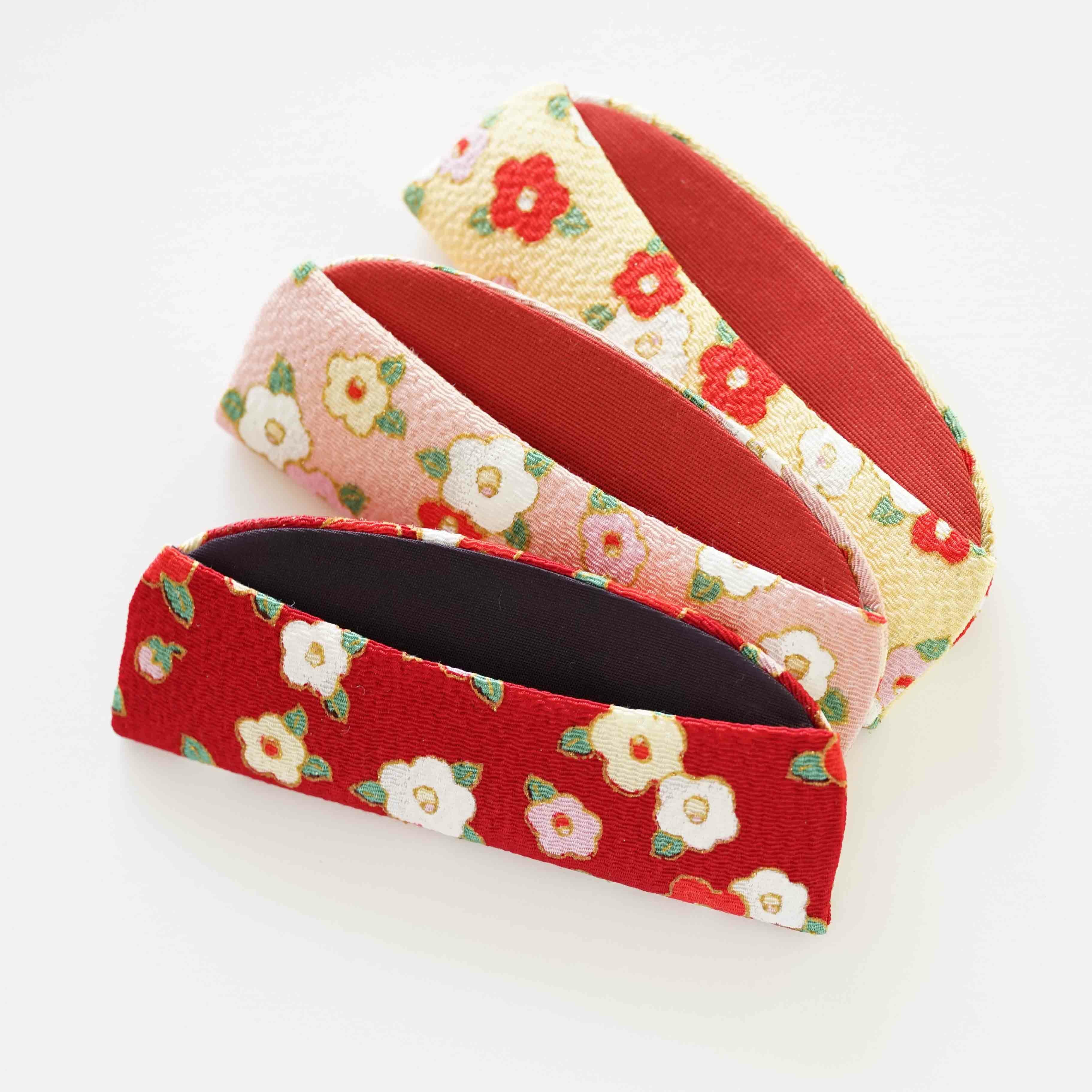 解き櫛4寸5分用 櫛ケース（椿柄） | かづら清老舗オンラインショップ