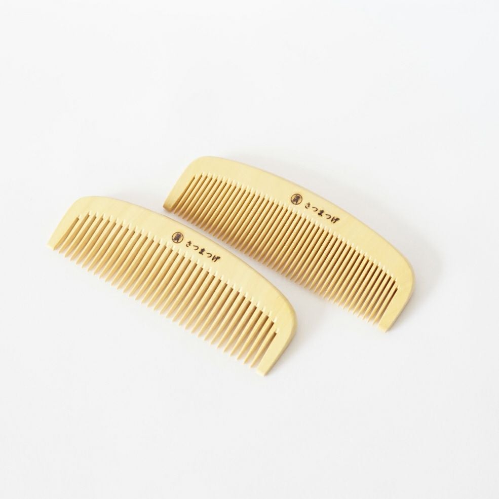 つげ櫛】彫り解き櫛（椿）3寸 | かづら清老舗オンラインショップ