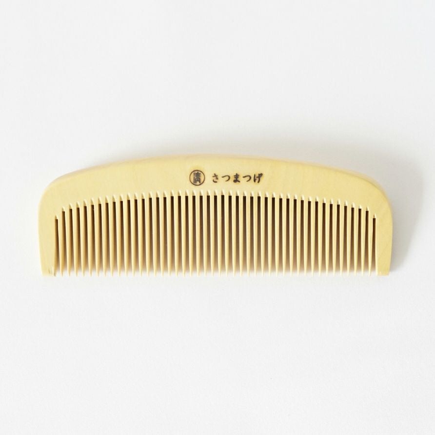 つげ櫛 解き櫛3寸5分（さつまつげ） | かづら清老舗オンラインショップ