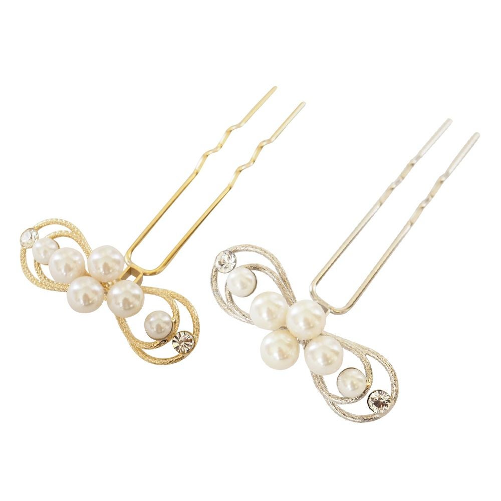 豪華な特大パール蝶々簪特大ピオニー♥︎金箔☆結婚式髪飾り♥︎