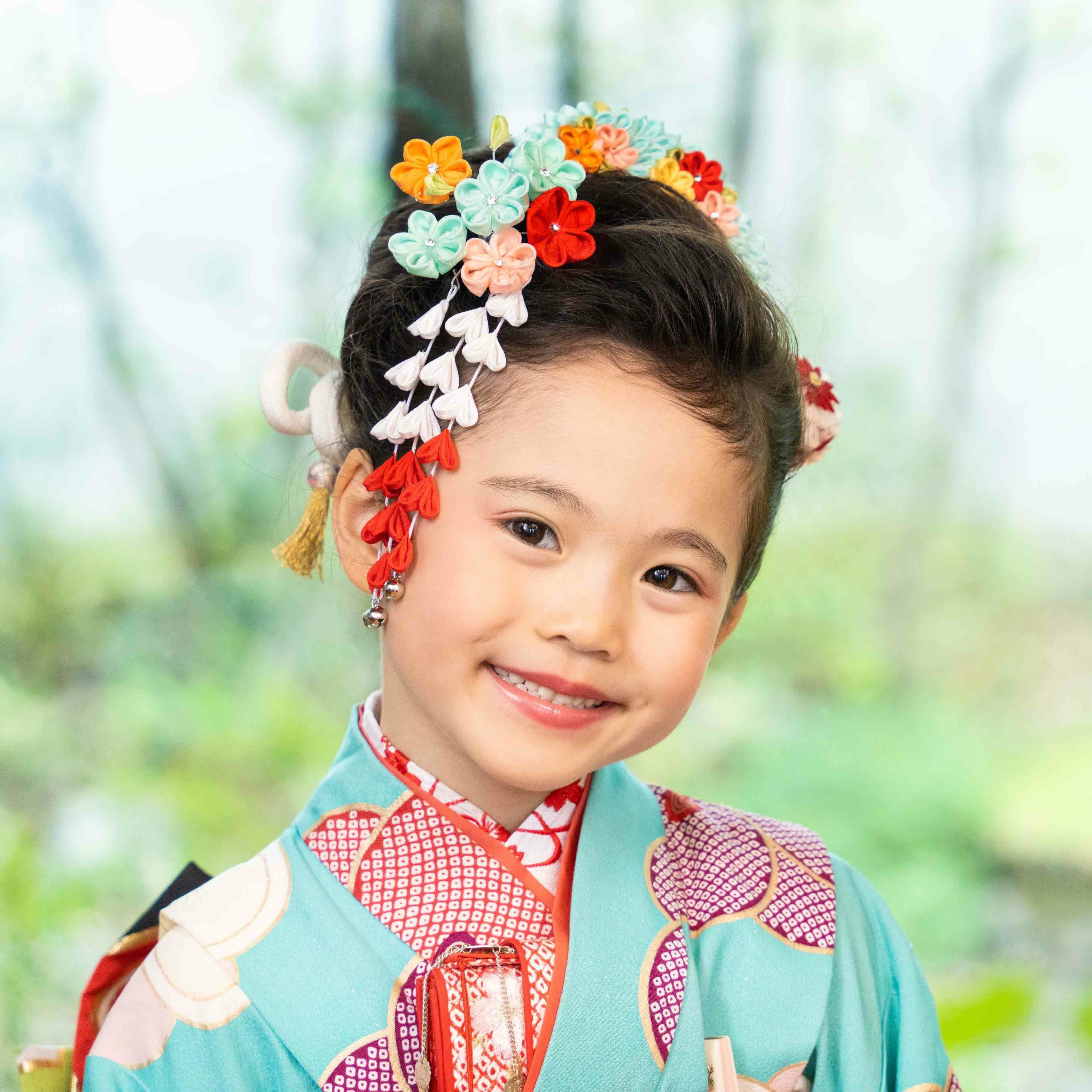 レビューを書く - 七五三髪飾り 花櫛・かんざし2点セット | かづら清