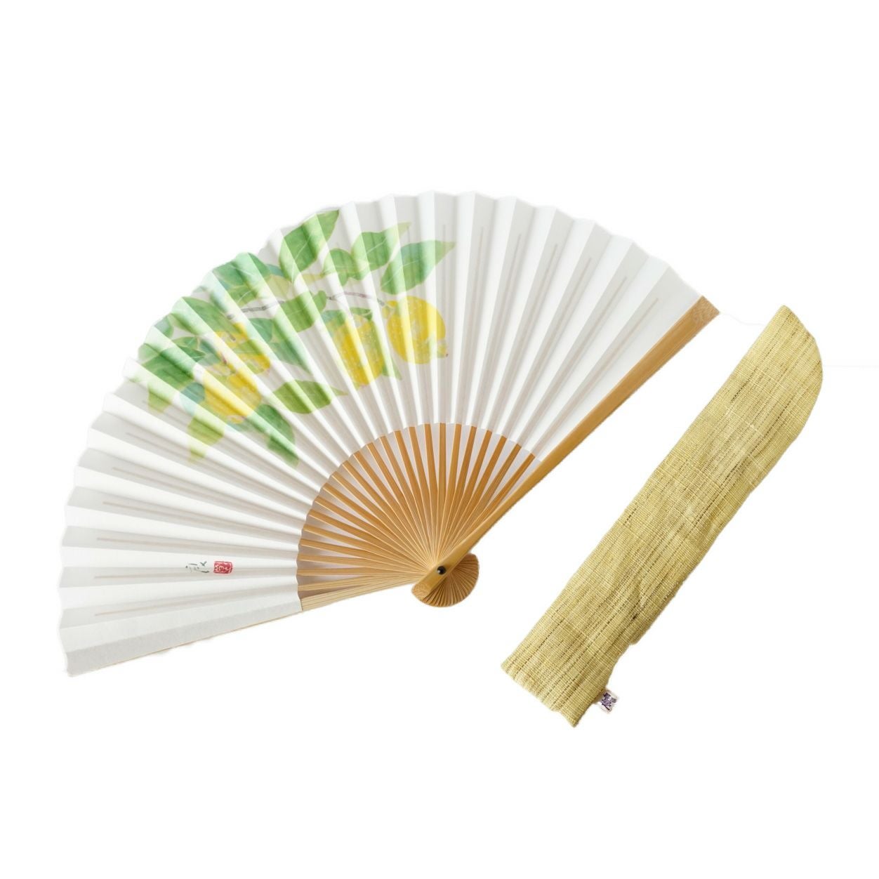 重岡良子画」扇子・ケース セット（青蝶） | かづら清老舗オンライン