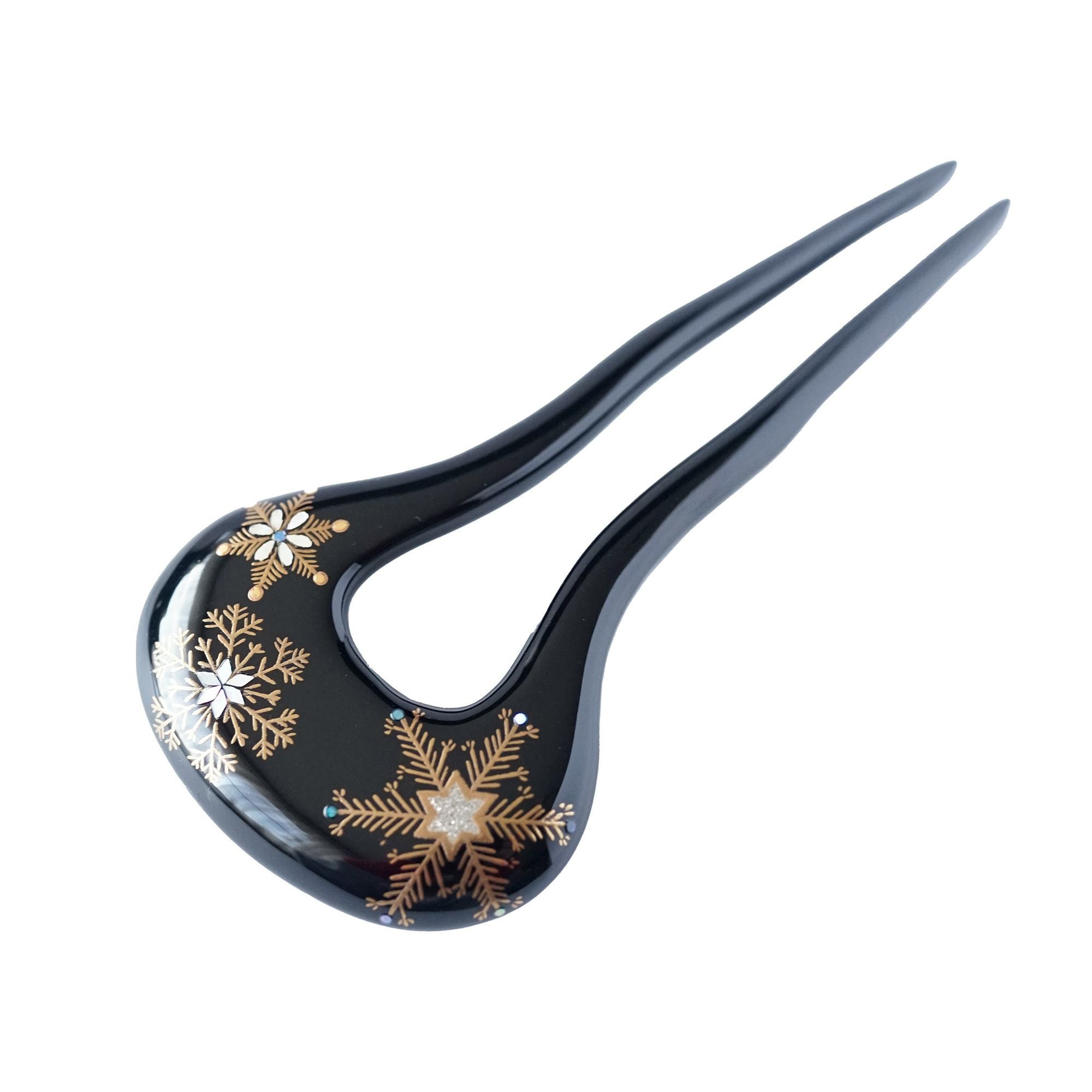 本漆純金蒔絵螺鈿かんざし 櫛・平打ちセット 桜文様 | かづら清老舗