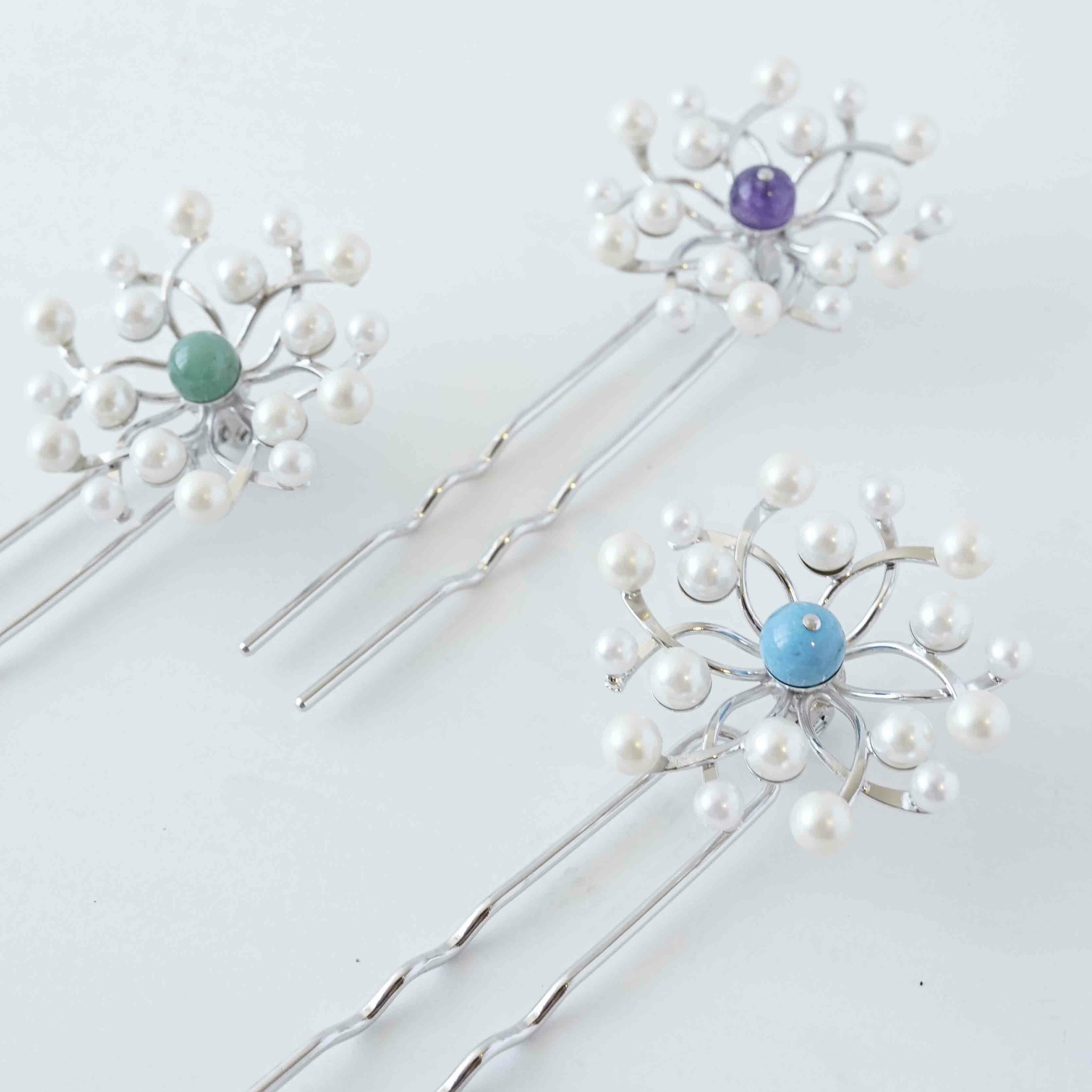 本漆純金蒔絵螺鈿 櫛・平打ちセット 橘文様 朱 | かづら清老舗