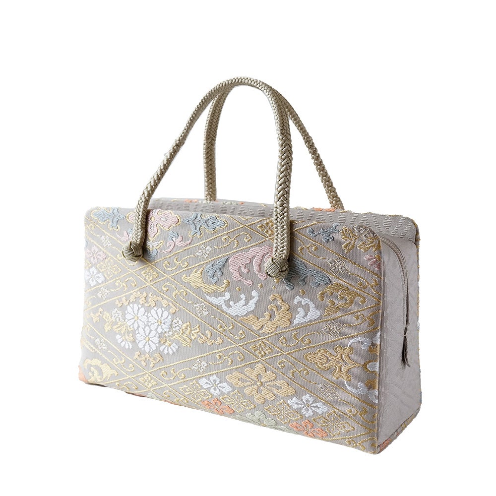 京都SHOZAN謹製 正絹和装バッグ未使用品 切り嵌め小紋柄 3cc10b1035d05aed72b8b6f18b9876